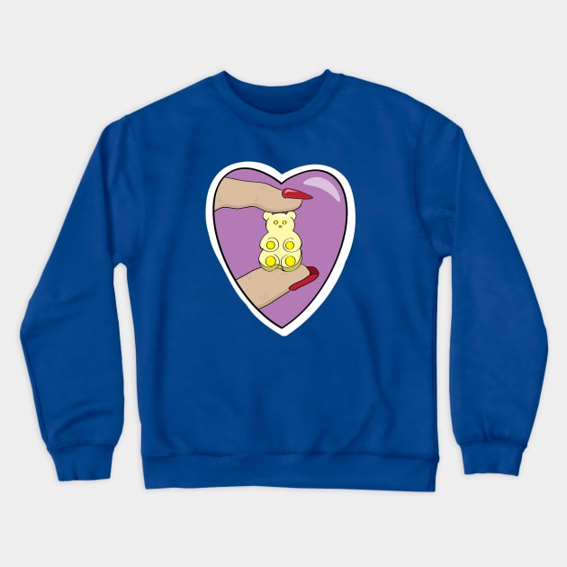 Sugar Rush - Gummy Bear Squish Crewneck Sweatshirt by Actually AJ Art